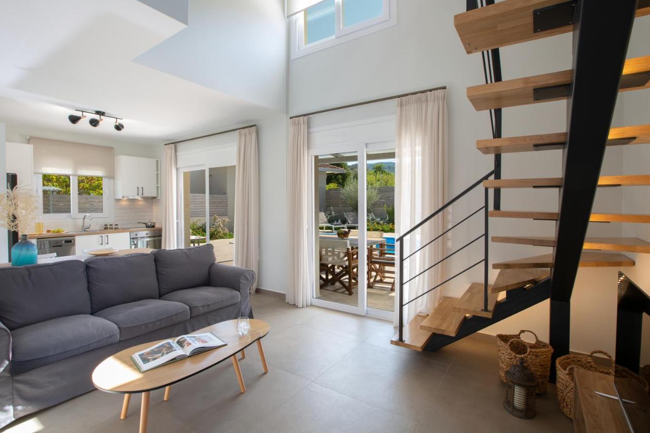 Grappolo Lefkada Villas - Vilana Ideal For Families And Small Groups Apolpaina Buitenkant foto